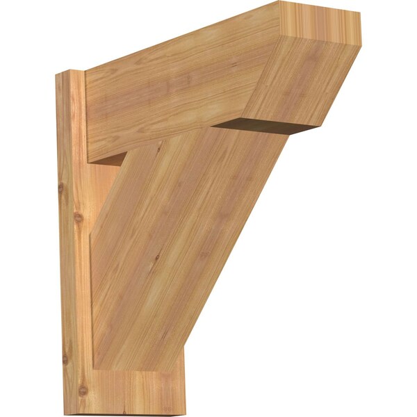 Ekena Millwork Traditional Slat Smooth Outlooker, Western Red Cedar, 7 1/2"W x 20"D x 20"H OUT08X20X20TRA06SWR - main